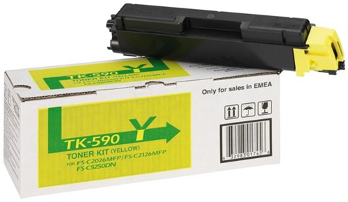 Toner Kyocera TK-590Y geel 1 Stuk
