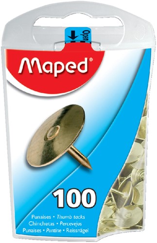 Punaises Maped messing 100st 100 Stuk