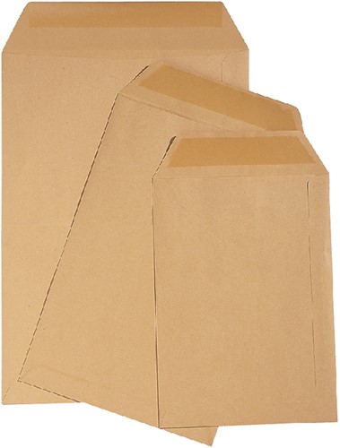 Envelop Quantore loonzak 95x145 70gr bruin 1000 Stuk