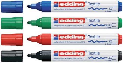 Textielmarker edding 4500 rond 2-3mm blauw 1 Stuk-2