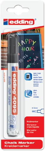Krijtstift edding 4095 rond 2-3mm zwart 1 Stuk