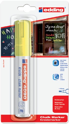 Krijtstift edding 4090 window blok 4-15mm neon gl 1 Stuk