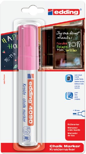Krijtstift edding 4090 window blok 4-15mm neon rz 1 Stuk