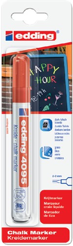 Krijtstift edding 4095 rond 2-3mm rood 1 Stuk