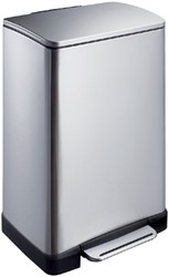 Afvalbak EKO E-Cube pedaalemmer 40liter RVS 1 Stuk