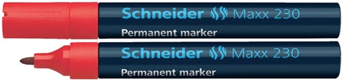 Permanent marker Schneider Maxx 230  1-3mm rood 1 Stuk