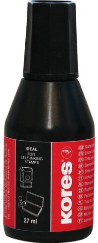 STEMPELINKT KORES 27ML ZWART 1 STUK