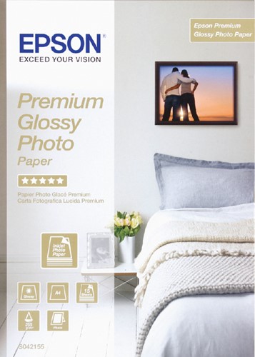 Inkjetpapier Epson S042155 A4 255gr glans 15 Vel
