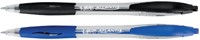 Balpen Bic Atlantis classic grip clic M zwart 36 Stuk-3