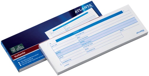 Kwitantieboekje Djois Atl 74x210mm 100vel 1 Stuk