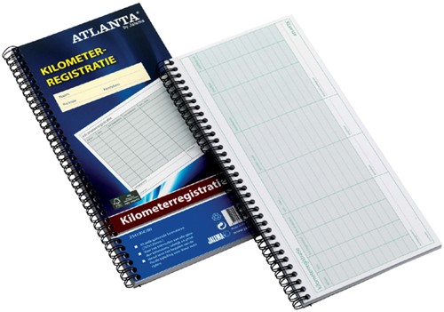 KM registratieboek Djois Atl 40x2vel spiraal 1 Stuk