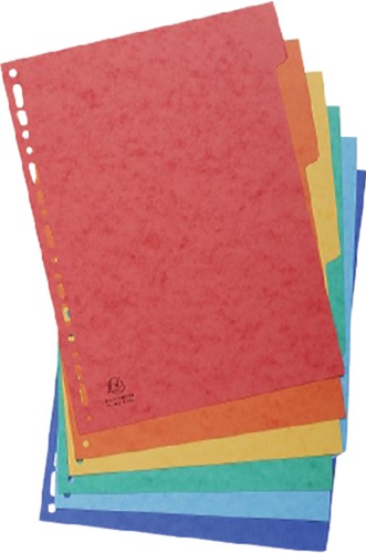 Tabbladen Exacompta 225x297mm 11gaats 6del glans 1 Set