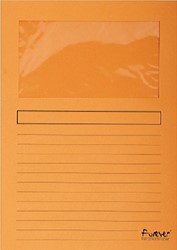 Venstermap Exacompta Forever L-mod 120gr oranje 100 Stuk