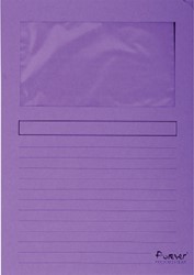 Venstermap Exacompta Forever L-mod 120gr paars 100 Stuk