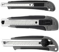 Snijmes Westcott professional 18mm schuif grijs/zw 1 Stuk-2
