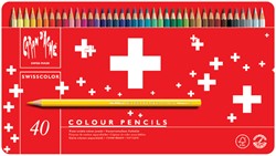 Kleurpotl Caran d Ache swisscolor aquarel 40st ass 40 Stuk