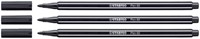 Viltstift STABILO Pen 68/46 M zwart 1 Stuk