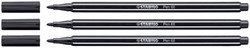Viltstift STABILO Pen 68/46 M zwart 1 Stuk