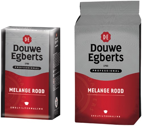 Koffie Douwe Egberts snelfilter Melange Rood 1kg 1000 Gram-3