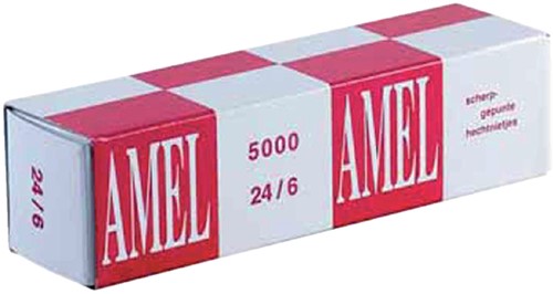 Nieten Rapid amel 24/6 Verkoperd 5000st 5000 Stuk