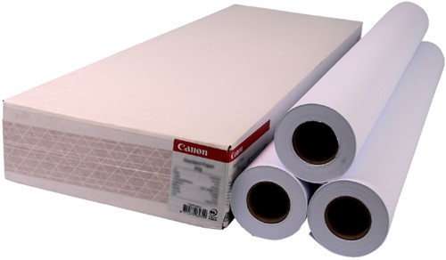 Inkjetpapier Canon standaard 610mmx50m 90gr 3 Rol