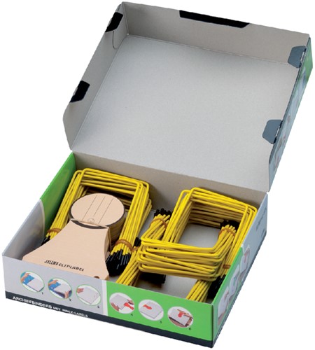 Archiefbinder JalemaClip Pli-fix geel 100 stuks 100 Stuk-2