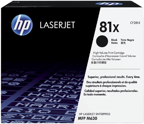 Tonercartridge HP CF281X 81X zwart 1 Stuk