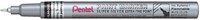 viltstift Pentel MFP10 rond 0.7mm zilver 1 Stuk