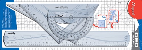 Linialenset Maped Geometric 4delig 1 Stuk