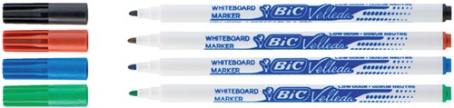 Whiteboardmarker Bic 1721 rond F assorti 4 Stuk-2