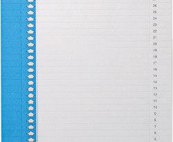 Ruiterstrook Elba Nr 0 297x6mm verticaal blauw 10v 10 Vel