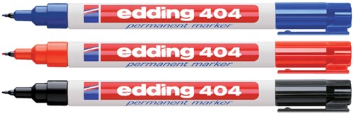 Viltstift eddING 404 rond 0.75mm blauw 1 Stuk-2