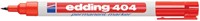 Viltstift eddING 404 rond 0.75mm rood 1 Stuk