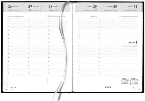 Weekagenda 2027 Qua 7dag/2pag 172x240mm  zw 1 Stuk-2