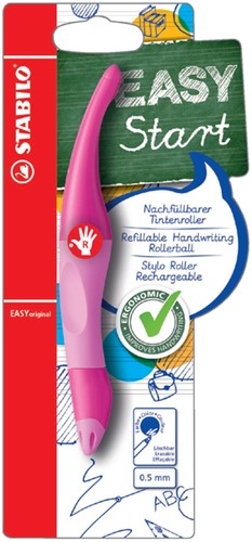 Rollerpen STABILO Easyoriginal rechts M lroze/roze 1 Stuk