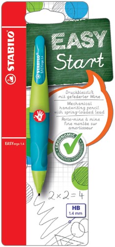 Vulpotlood STABILO Easyergo HB 1.4mm rechts lim/bl 1 Stuk