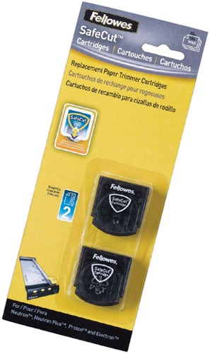 Snijmessen Fellowes safecut recht 2st 2 Stuk