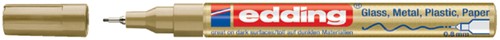 Viltstift edding 780 lak rond 0.8mm goud 1 Stuk