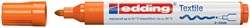 Textielmarker edding 4500 rond 2-3mm oranje 1 Stuk