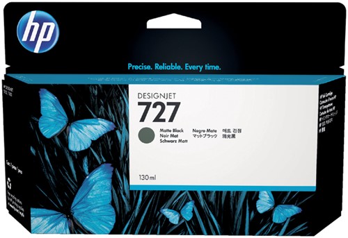 Inktcartridge HP B3P22A 727 mat zwart 1 Stuk