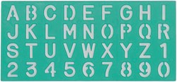Lettersjabloon Linex 30mm 1 Stuk