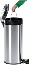 Pedaalemmer V-part 30 liter mat rvs 1 Stuk