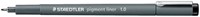 Fineliner Staedtler pigment 308 1.0mm zwart 1 Stuk