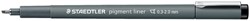 Fineliner Staedtler pigment 308 0.3-2.0mm zwart 1 Stuk