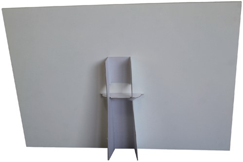 Foamboard steun A3 178X190mm wit 1 Stuk