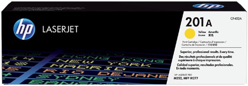 Tonercartridge HP CF402A 201A geel 1 Stuk