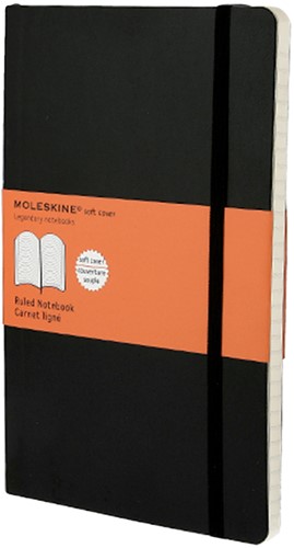 Notitieboek Moleskine large 130x210 lijn sc zwart 1 Stuk