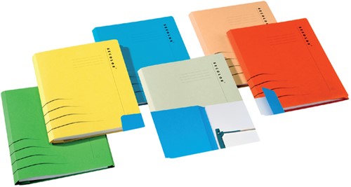 Combimap Secolor folio 1 klep recycled 250gr bl 1 Stuk-1