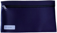 Schooletui 15x26cm met rits skai donkerblauw 1 Stuk