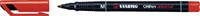 Viltstift STABILO OHP 843/40 rond M rood 1 Stuk
